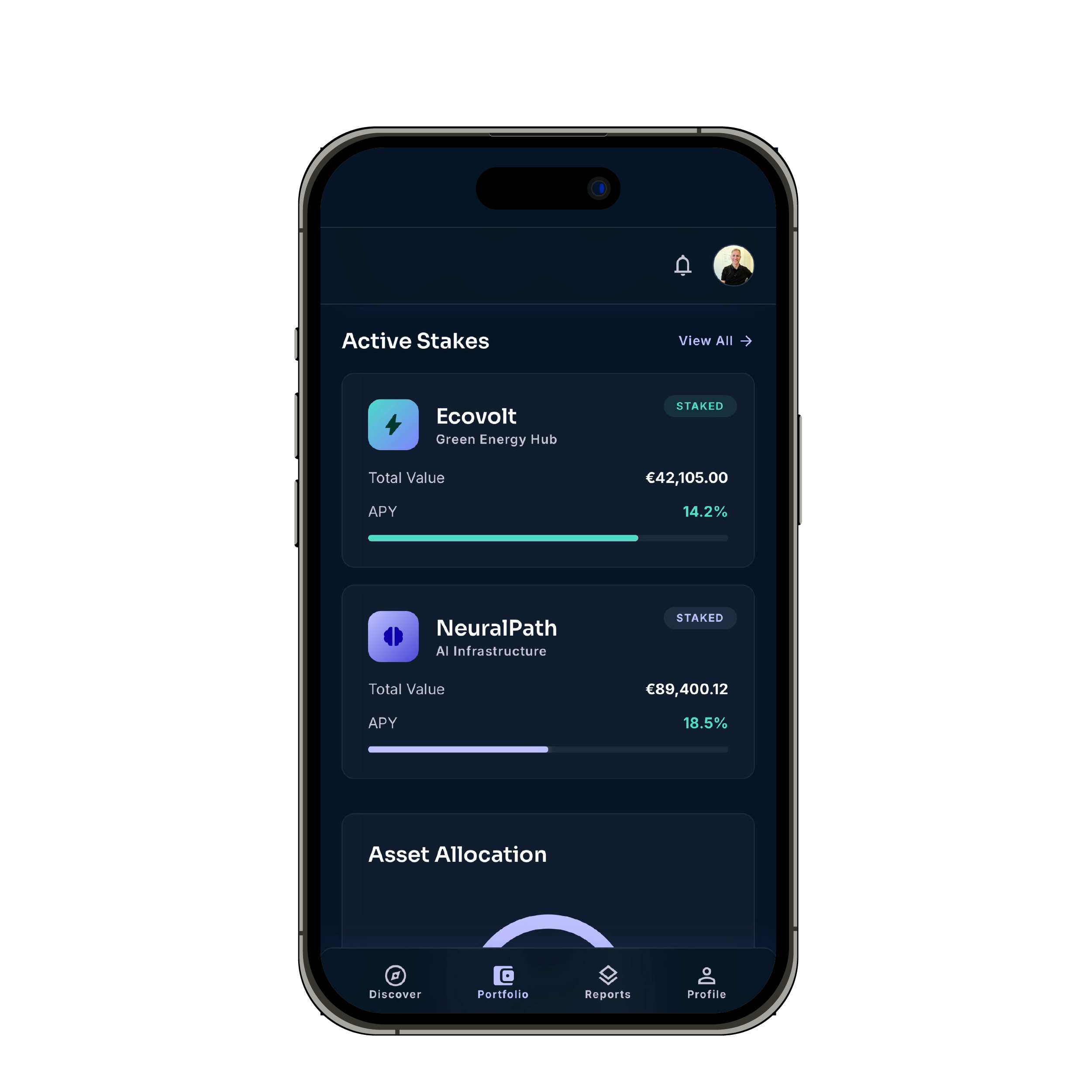Portfolio dashboard